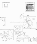 Camshaft Crankcase Cover Crankshaft Cylinder Gasket Set - Engine Lubrication OperatorS Manual PistonRingsConnecting Rod Warning Label Diagram and Parts List for 203437-0041-E1  Briggs and Stratton Engine